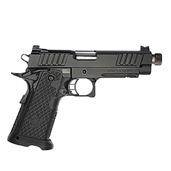 Staccato P Optic Ready 9mm Luger 4.4in Billet Steel Diamond Like Carbon Threaded Pistol - 20+1 Rounds