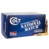 Colt Competition National Match 223 Remington 62gr FMJ Rifle Ammo - 50 Rounds