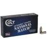 Colt Competition 9mm Luger 124gr FMJ Handgun Ammo - 50 Rounds