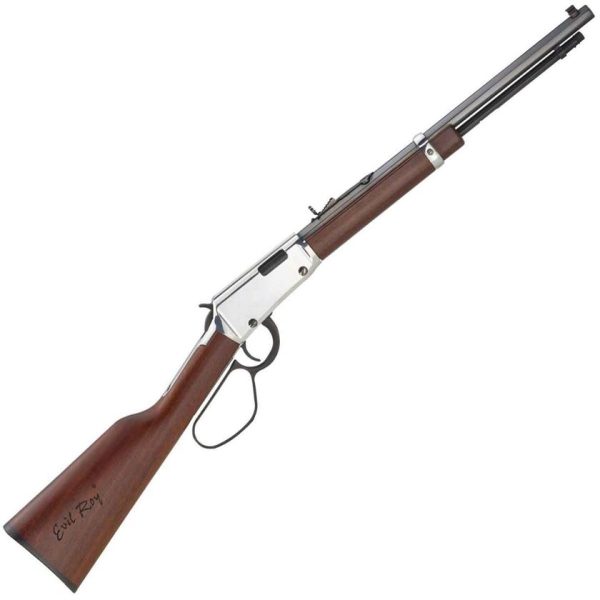 Henry Frontier Carbine Evil Roy Nickel Lever Action Rifle - 22 WMR (22 Mag) - 16.5in