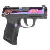 Sig Sauer P365 380 Auto (ACP) 3.1in Rainbow Titanium Black Pistol - 10+1 Rounds