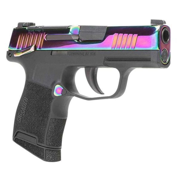 Sig Sauer P365 380 Auto (ACP) 3.1in Rainbow Titanium Black Pistol - 10+1 Rounds