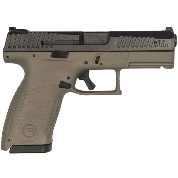 CZ P-10 C 9mm Luger 4.02in Black/FDE Pistol - 15+1 Rounds