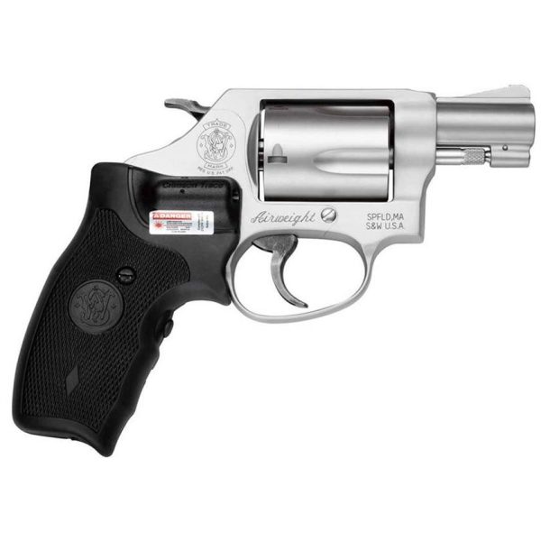 Smith & Wesson Model 637 Airweight w/Crimson Trace Lasergrip 38 Special 1.88in Matte Silver/Black Revolver - 5 Rounds