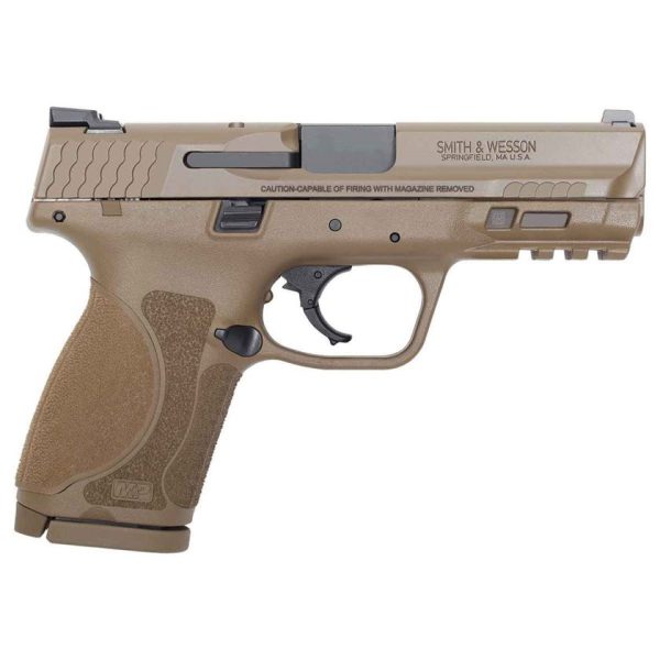 Smith & Wesson M&P 9 M2.0 Compact 9mm Luger 4in FDE Pistol - 15+1 Rounds