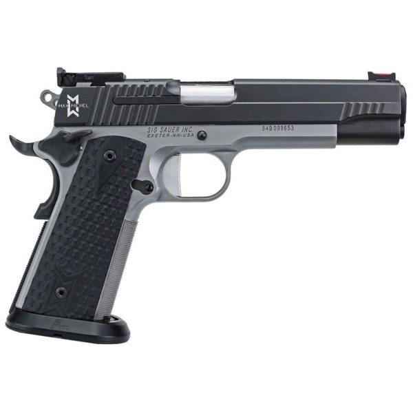 Sig Sauer 1911 MAX 9mm Luger 5in Black Nitron/Stainless Pistol - 9+1 Rounds