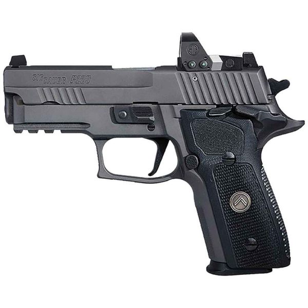 Sig Sauer P229 Compact Legion RXP 9mm Luger 3.9in Legion Gray Cerakote Elite Pistol - 15+1 Rounds