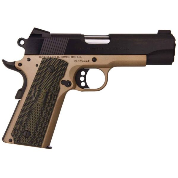 Colt Lightweight Commander 45 Auto (ACP) 4.25in Flat Dark Earth Anodized Frame Pistol - 8+1 Rounds