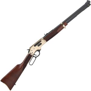 Q41 Henry Side Gate Brass/Blued Lever Action Rifle - 38-55 Winchester