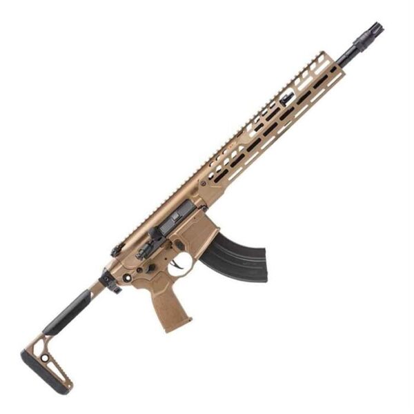 Sig Sauer MCX Spear LT 7.62x39mm 16in Coyote Brown Cerakote Semi Automatic Modern Sporting Rifle - 30+1 Rounds
