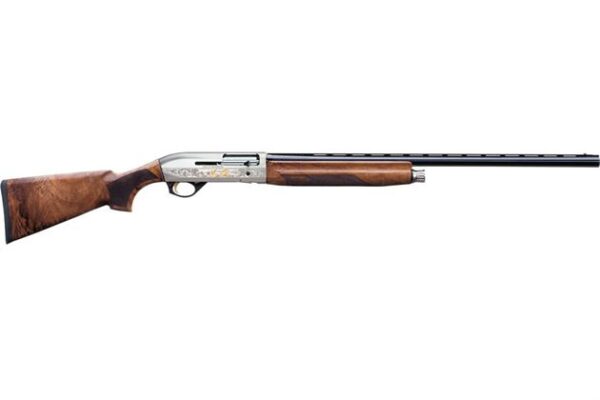 Benelli Montefeltro Silver 20 Gauge Semi-Auto Shotgun with AA-Grade Satin Walnut Stock
