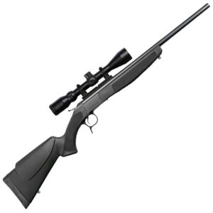 CVA Scout Black Single Shot Rifle - 243 Winchester - 20in