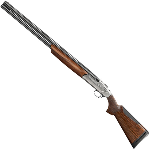 dvc Benelli 828 U Engraved Nickel 12 Gauge 3in Left Hand Over Under Shotgun - 28in