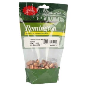 Remington Metallic Components 40 Caliber/10mm Flat Nose Enclosed Base 180gr Handgun Reloading Bullets - 100 Count