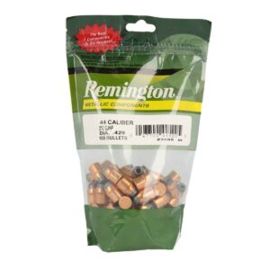 Remington Metallic Components 44 Caliber Semi-Jacketed Hollow Point 210gr Handgun Reloading Bullets - 100 Count