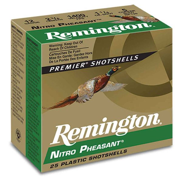 Remington Nitro Pheasant 12 Gauge 2-3/4in #4 1-1/4oz Upland Shotshells - 25 Rounds