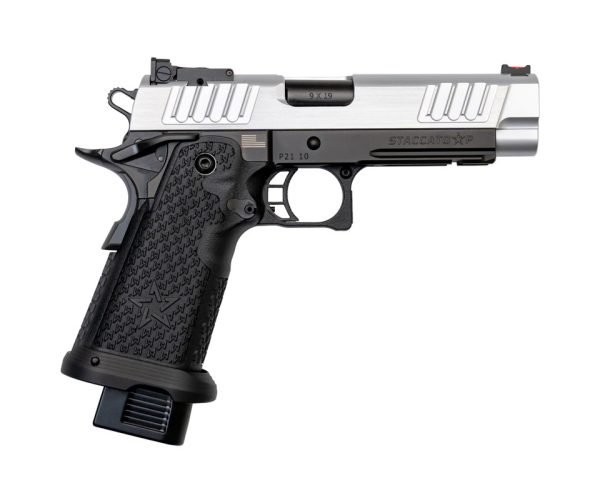 Staccato P 9mm Optic Ready 2011 Pistol with 4.4 Inch Stainless Bull Barrel and Black DLC Finish