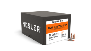 22 CALIBER 55GR BALLISTIC TIP VARMINT (1000CT)