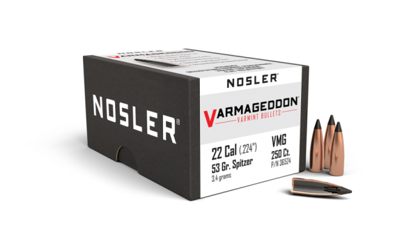22 CALIBER 53GR FB TIPPED VARMAGEDDON BULLET (100CT)