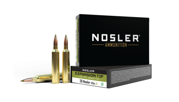 26 NOSLER 120GR EXPANSION TIP AMMUNITION