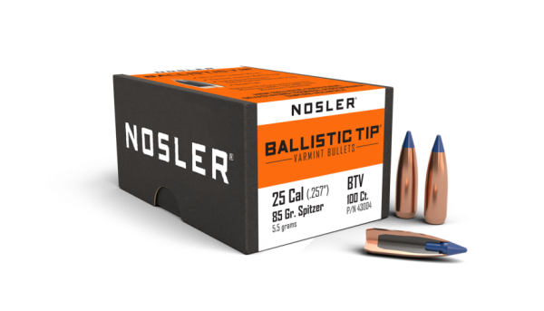 25 CALIBER 85GR BALLISTIC TIP VARMINT (100CT)