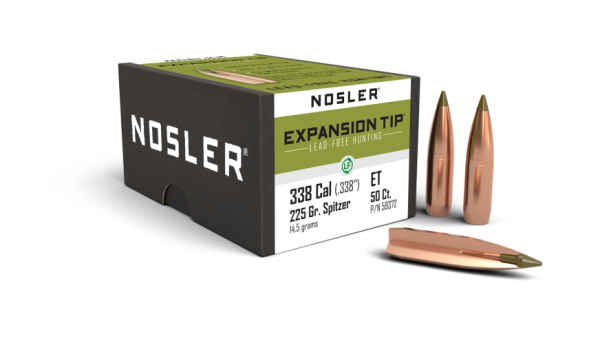 338 CALIBER 225GR EXPANSION TIP LEAD FREE (50CT)