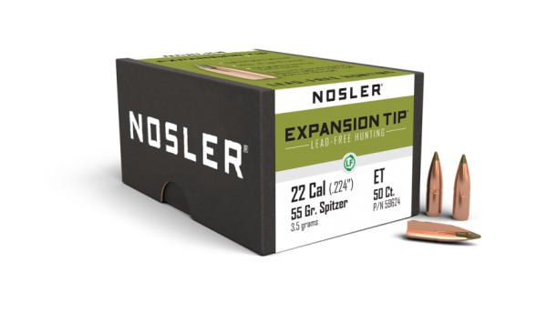 22 CALIBER 55GR EXPANSION TIP LEAD FREE (50CT)