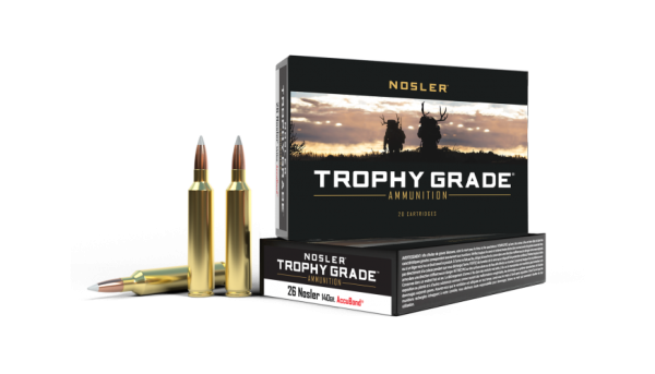 26 NOSLER 140GR ACCUBOND TROPHY GRADE AMMUNITION
