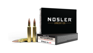 30 NOSLER 190GR CUSTOM COMPETITION MATCH GRADE AMMUNITION