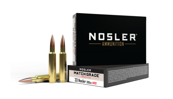 33 NOSLER 300GR CUSTOM COMPETITION MATCH GRADE AMMUNITION