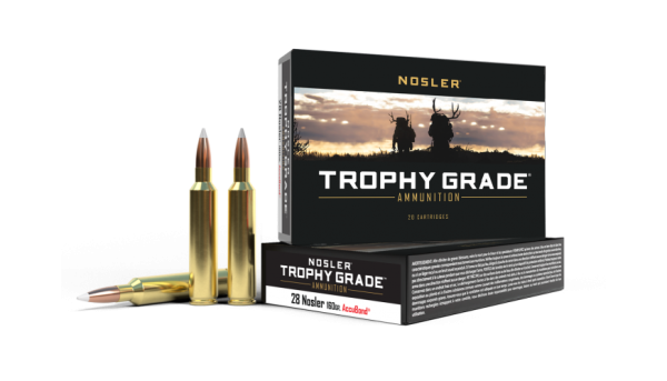 28 NOSLER 160GR ACCUBOND TROPHY GRADE AMMUNITION