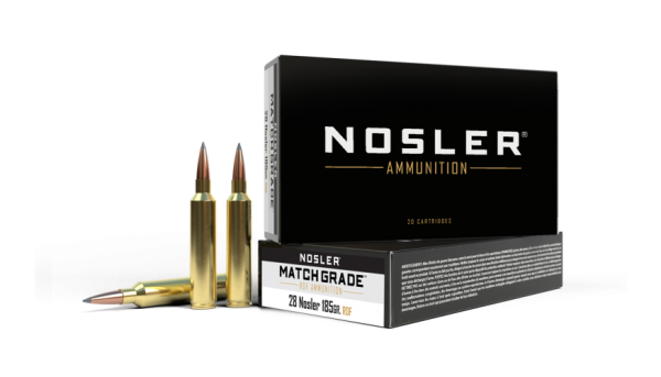 28 NOSLER 185GR RDF MATCH GRADE AMMUNITION