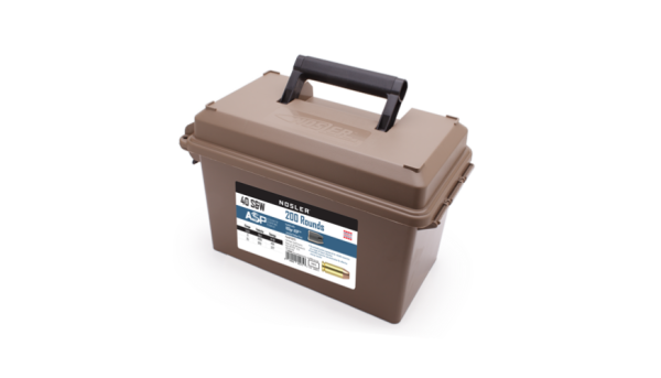 40 S&W 180GR ASP HANDGUN AMMUNITION JHP + FREE AMMUNITION CAN (200CT)