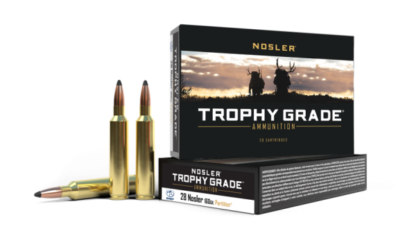 28 NOSLER 160GR PARTITION TROPHY GRADE AMMUNITION