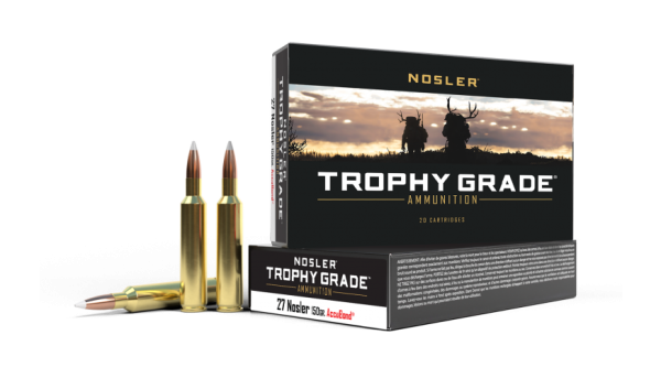 27 NOSLER 165GR ACCUBOND LONG RANGE TROPHY GRADE AMMUNITION