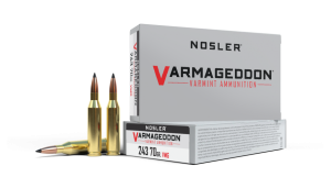 243 WINCHESTER 70GR FB TIPPED VARMAGEDDON AMMUNITION
