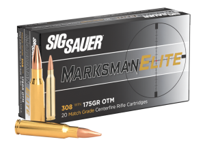 SIG SAUER 308Win Marksman Elite, 175 Gr OTM, 20 Count