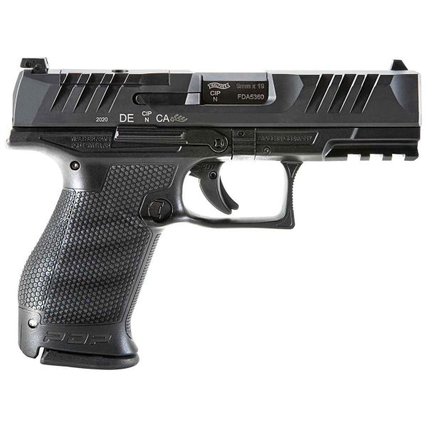 A13 Walther PDP Compact Optics Ready 9mm Luger 4in Black Pistol - 15+1 Rounds
