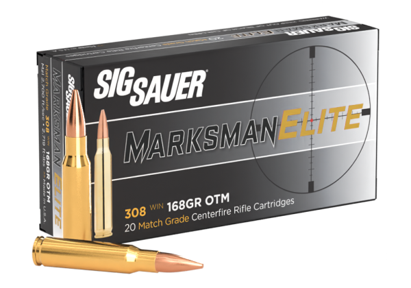 SIG SAUER 308WIN, 168GR, Elite Match Grade, OTM