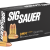 SIG SAUER 9MM, 124GR, Elite Ball, FMJ