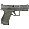 Walther PDP Compact 9mm Luger 4in Green/Black Pistol - 15+1 Rounds