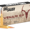SIG SAUER 243 Winchester, 100GR, VENARI Soft Point Hunting