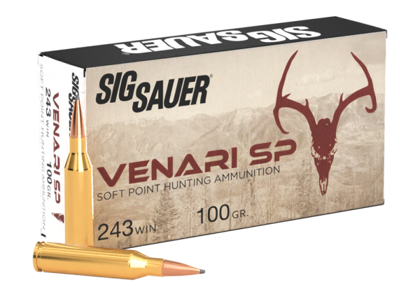 SIG SAUER 243 Winchester, 100GR, VENARI Soft Point Hunting