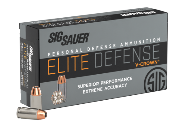 SIG SAUER 40S&W, 165GR, ELITE V-CROWN, JHP