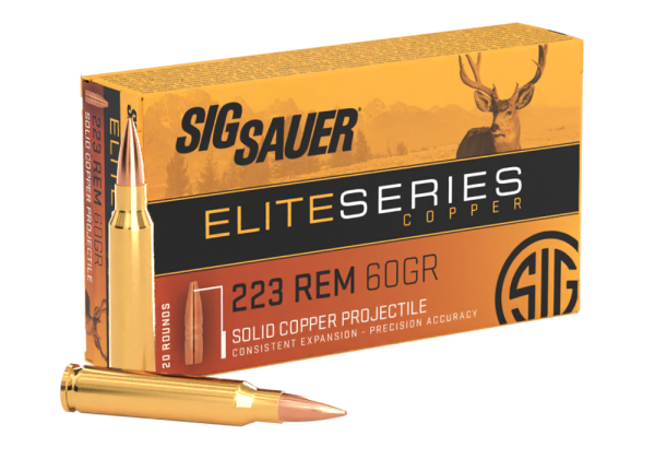SIG SAUER 223REM, 60GR, Elite Hunting HT