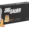 SIG SAUER 45AUTO, 230GR, Elite Ball, FMJ