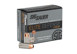 SIG SAUER 40S&W, 180GR, Elite V-Crown, JHP