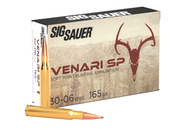 SIG SAUER 30-06 Springfield, 165GR, VENARI Soft Point Hunting