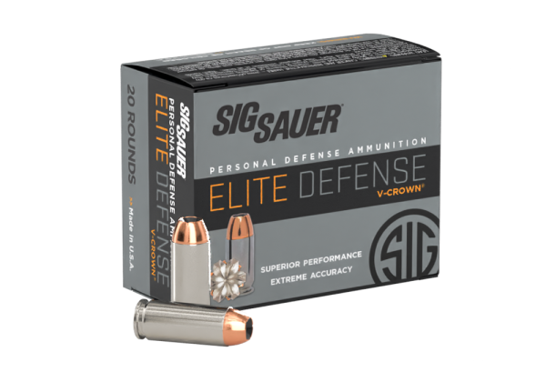 SIG SAUER 10MM, 180GR, Elite V-Crown, JHP
