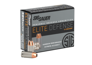 SIG SAUER 380 AUTO, 90GR, Elite V-Crown, JHP
